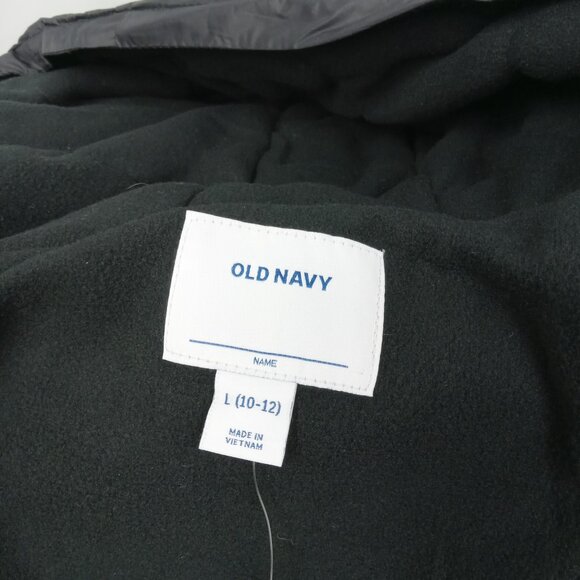 Old Navy Kids Hooded Puffer Coat Size L (10-12) NWT - Picture 5 of 7